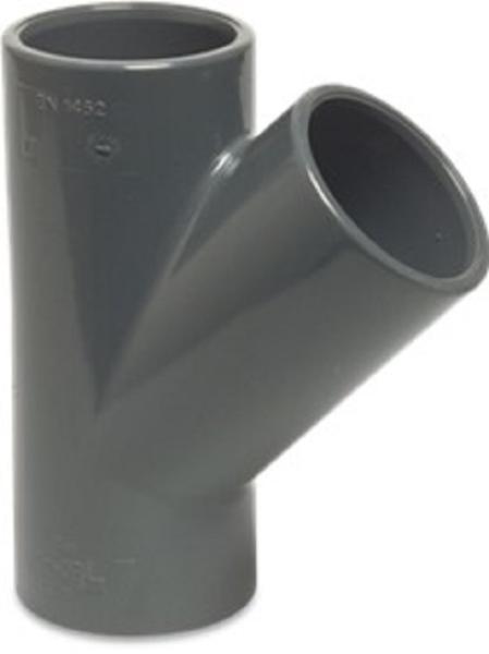 PVC T-Stück 45 Grad 50 mm PVC T-Stück 45 Grad 50 mm
