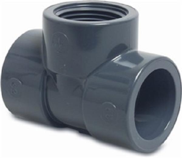 PVC T-Stück 40 x 1/2" x 40 mm PVC T-Stück 40 x 1/2" x 40 mm