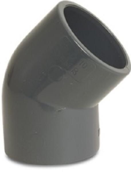 PVC Winkel 45 Grad 50 mm PVC Winkel 45 Grad 50 mm